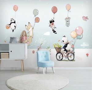 Cartoon playtime pastel wallpaper