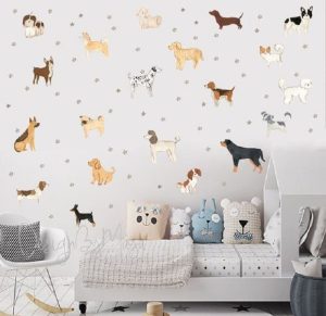 Puppy dog stamps wallpaper
